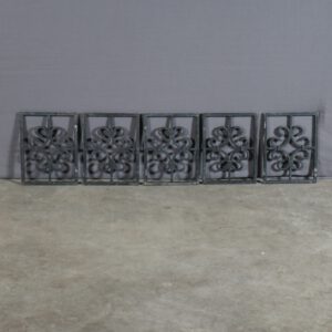 Franse brocante ijzeren raamhekjes - jaren 30