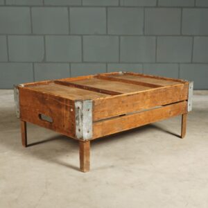 Wabi sabi bijzettafel - salontafel - hout -metaal