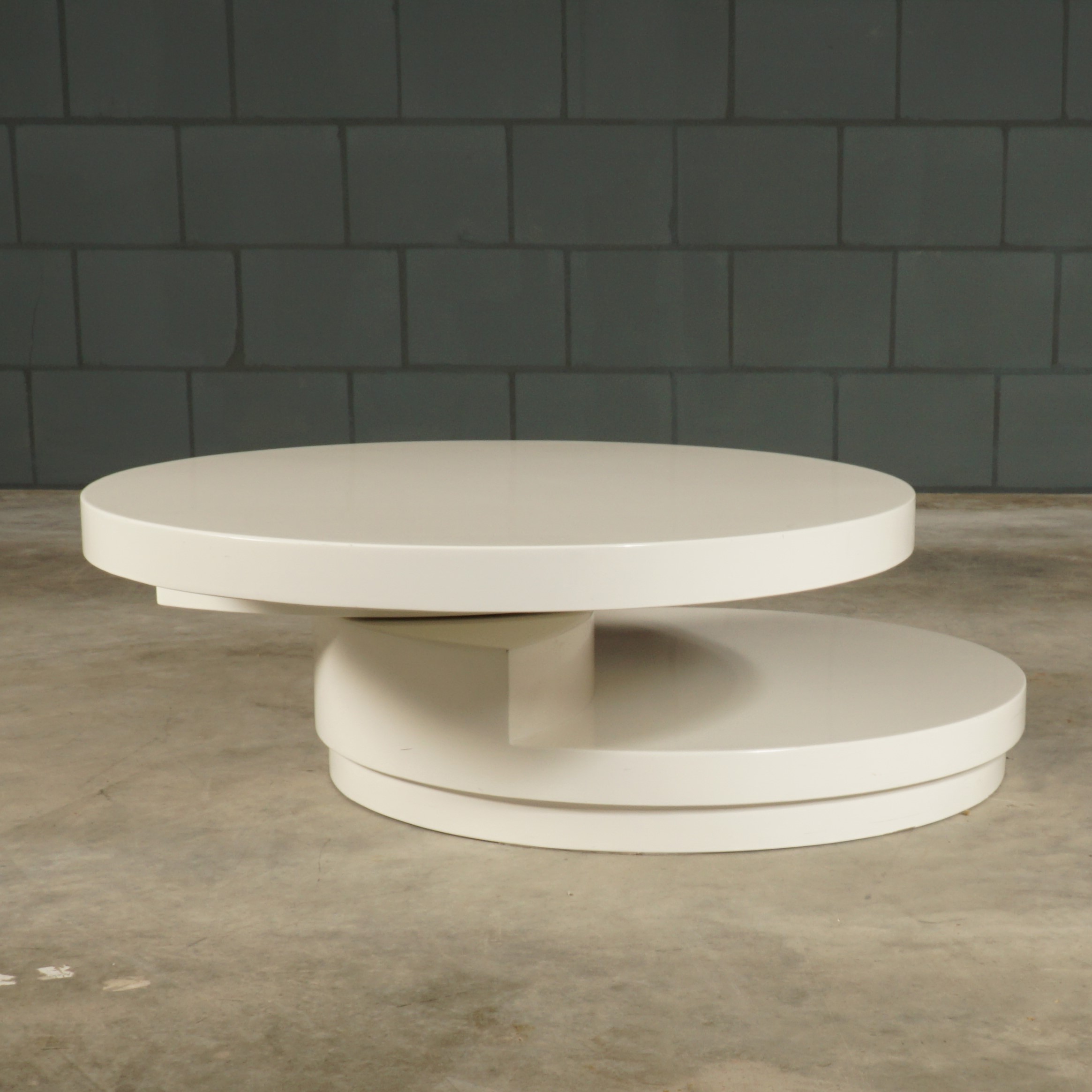 Mid Century Space Age salontafel – wit - jaren ’70