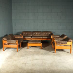 Vintage zithoek/zitgroep - teakhout - jaren 60