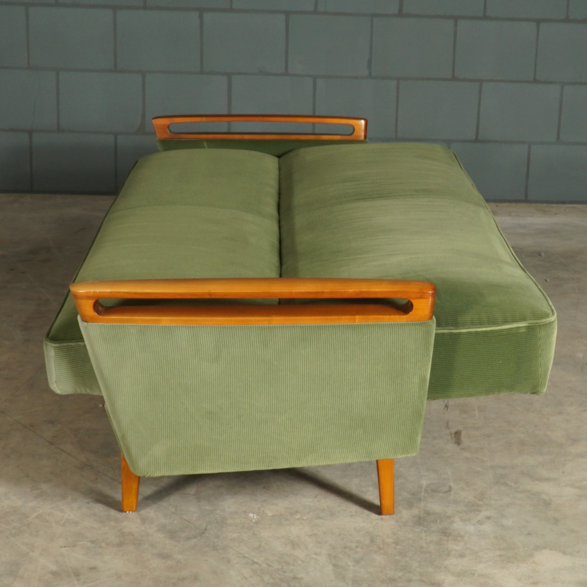 Vintage sofa/slaapbank met fauteuil - jaren 60