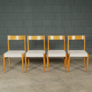 Set vintage eetkamerstoelen - Scandinavië - jaren 60