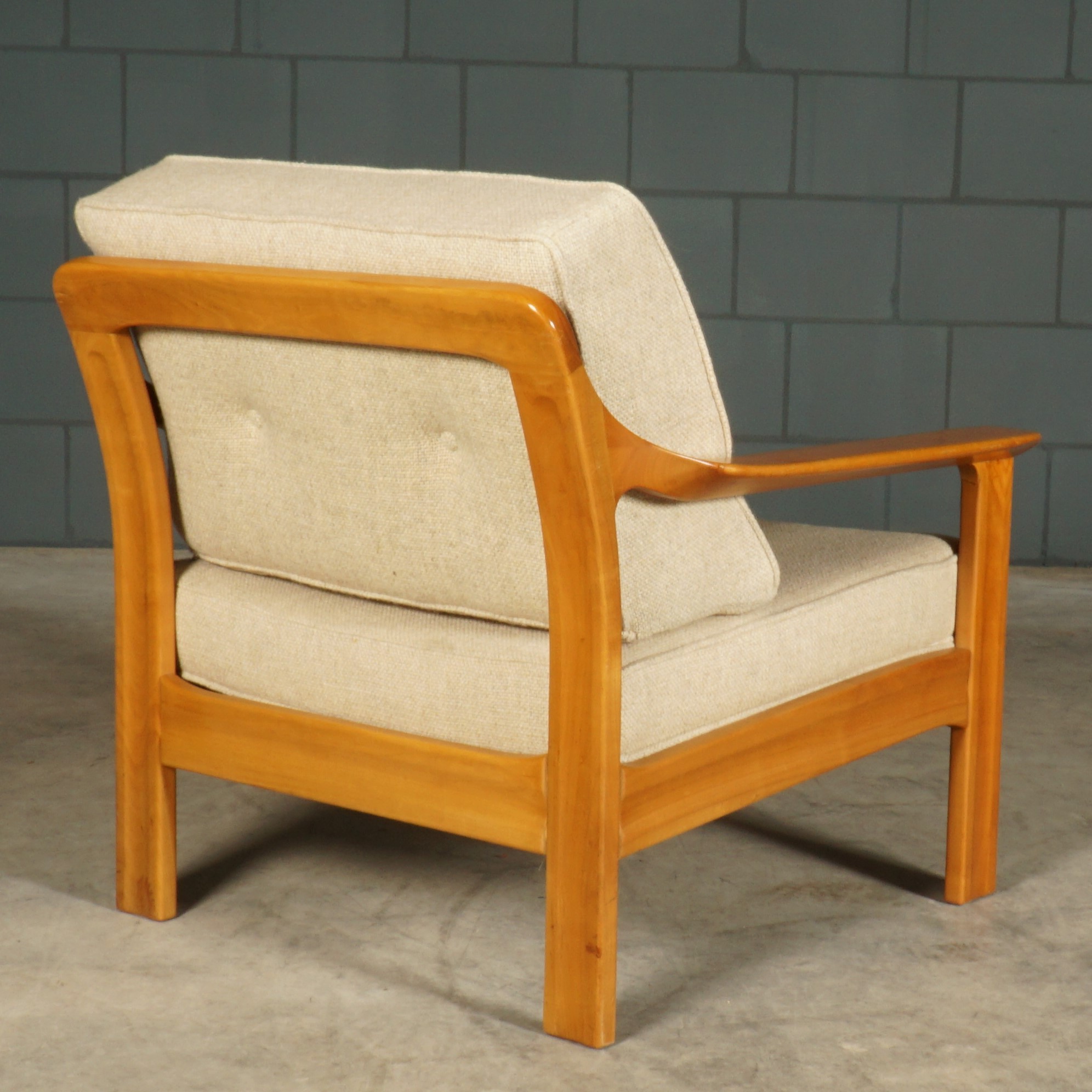 Vintage Deense zithoek/zitgroep - notenhout - jaren 60