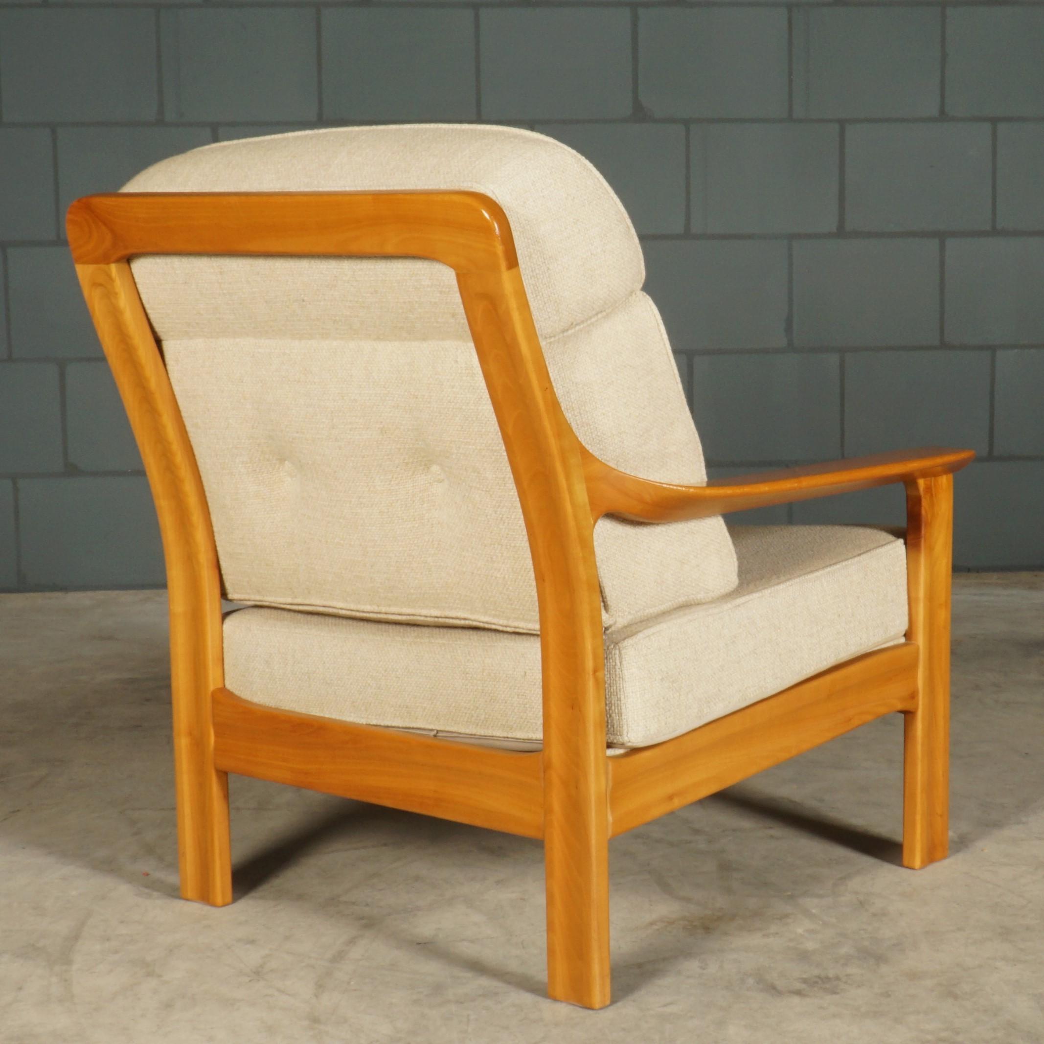 Vintage Deense zithoek/zitgroep - notenhout - jaren 60