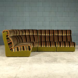 Vintage modulaire hoekbank - velours - jaren 70