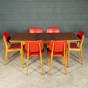 Vintage eetkamerset - Hainke Patent Tische - jaren 60