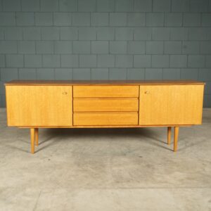 Vintage notenhouten sideboard - tv-meubel - jaren 60
