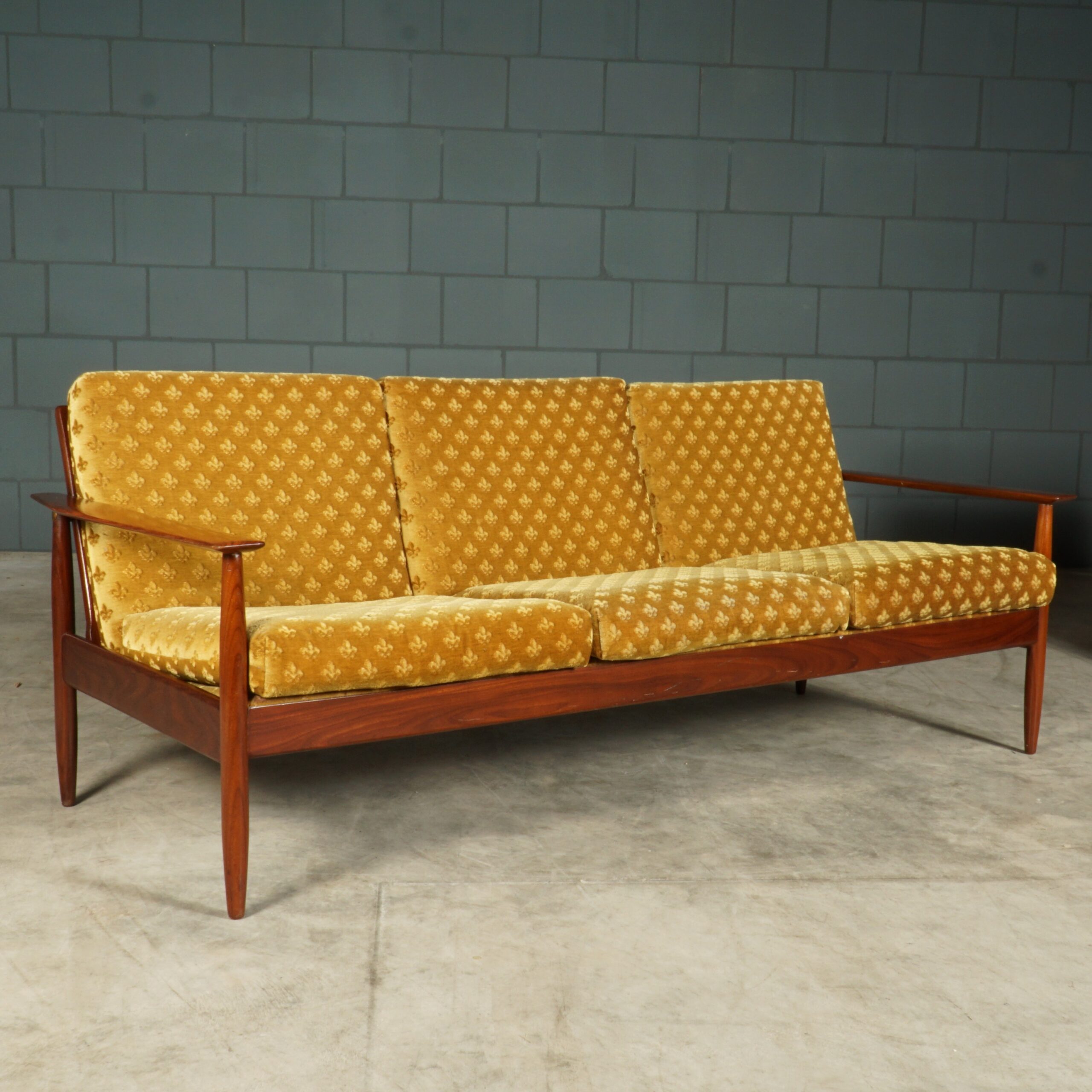 Vintage zithoek/zitgroep - teakhout - jaren 60/70