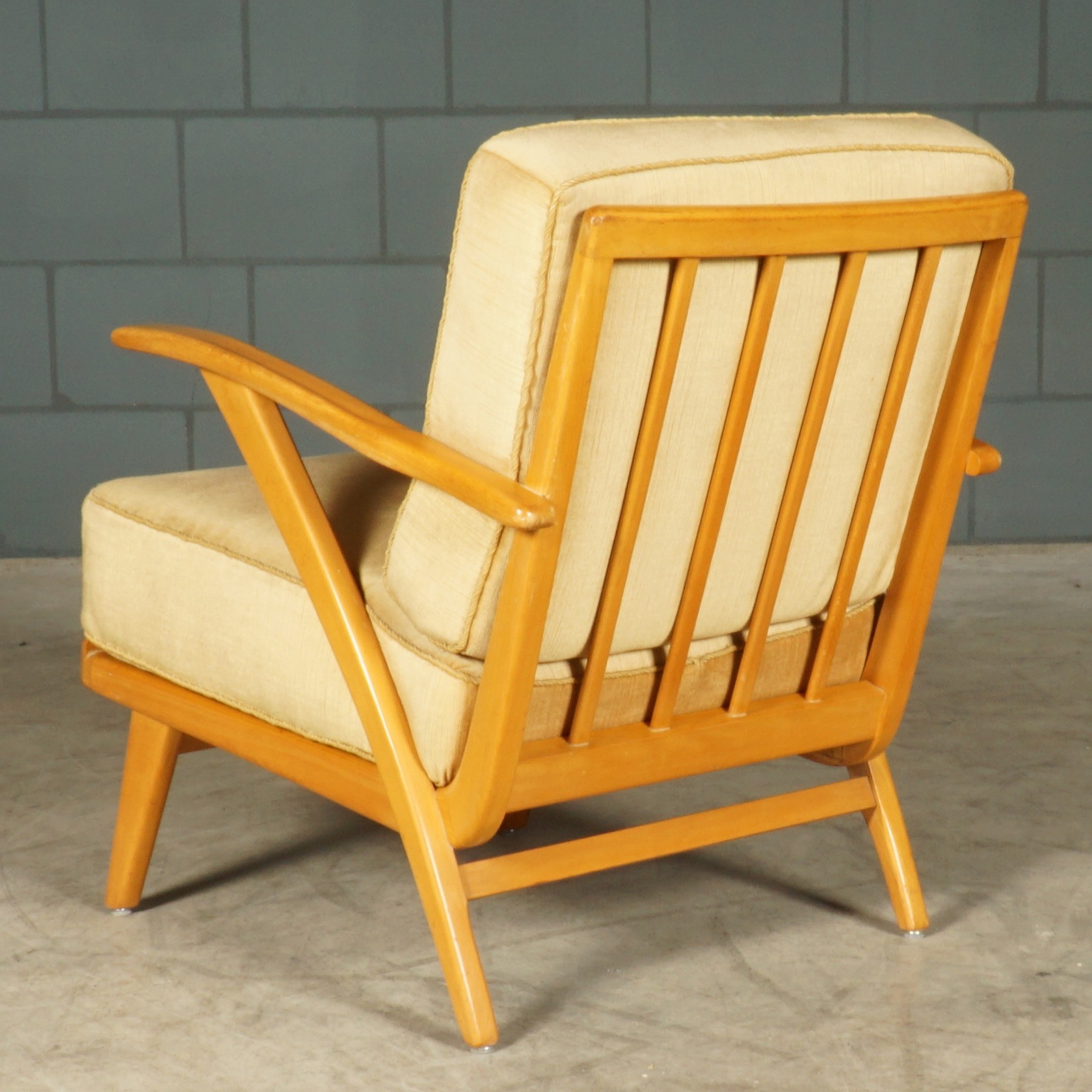 Deense loungefauteuils - notenhout - jaren 60